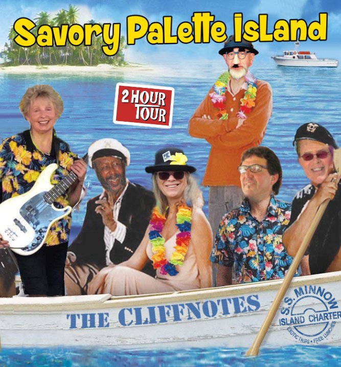 Poster for The Cliffnotes Band at Savory Palette in Morro Bay, CA